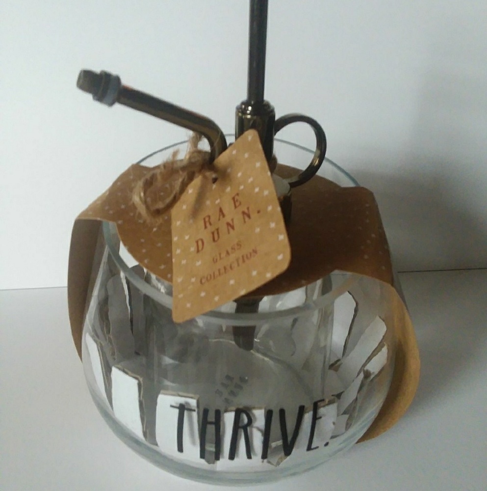 Rae Dunn Terrarium And Misting Bottle